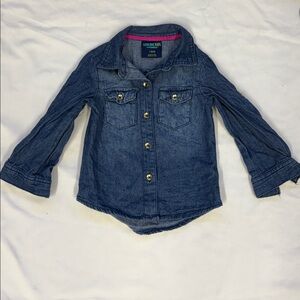 Genuine Kids Denim Button-Up Shirt size 18 months